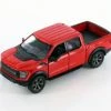 2022 Ford F-150 Raptor Pickup Truck, Red - Kinsmart 5436D - 1/46 Scale Diecast Model Toy Car