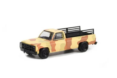 1987 Chevy M1008 CUCV W/ Seats, Desert Camouflage Tan - Greenlight 61010F 1/64 Scale Diecast Car