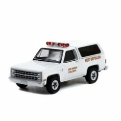1985 Chevy K5 Blazer, White - Greenlight 67030D/48 - 1/64 Scale Diecast Model Toy Car