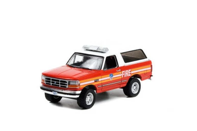 1996 Ford Bronco, Red - Greenlight 67030E/48 - 1/64 Scale Diecast Model Toy Car