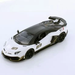 Lamborghini Aventador SVJ, White - Showcasts 68269D - 1/24 Scale Diecast Model Toy Car