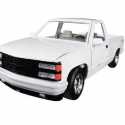 1992 Chevy 454 SS Pickup Truck, White - Showcasts 73203WT/16D - 1/24 Scale Diecast Model Toy Car