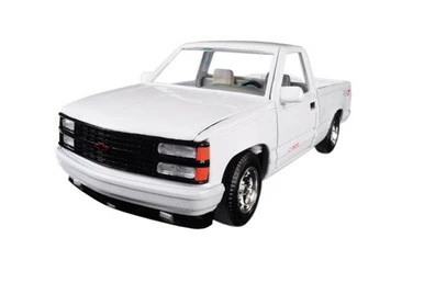 1992 Chevy 454 SS Pickup Truck, White - Showcasts 73203WT/16D - 1/24 Scale Diecast Model Toy Car