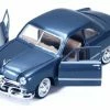 Motor Max 1949 Ford Coupe Classic Oldies Car, Blue - Motormax 73213 - 1/24 Scale Diecast Model Toy Car