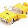 Motor Max 1956 Ford Thunderbird Convertible, Yellow - Showcasts 73215 - 1/24 Diecast Car (New, But NO BOX)