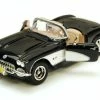 Motor Max 1959 Chevy Corvette Convertible, Black - Motormax 73216 - 1/24 Scale Diecast Model Toy Car