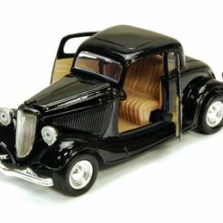 Motor Max 1934 Ford Coupe, Black - Motormax 73217 - 1/24 Scale Diecast Model Toy Car