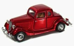 Motor Max 1934 Ford Coupe, Red - Showcasts 73217 - 1/24 Scale Diecast Model Car (Brand New, But NOT IN BOX)
