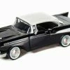 Motor Max 1957 Chevy Bel Air, Black - Motormax Premium American 73228 - 1/24 Scale Diecast Model Car