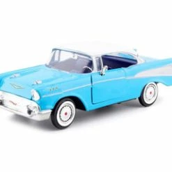 1957 Chevy Bel Air, Blue - Showcasts 73228AC/BU - 1/24 Scale Diecast Model Toy Car