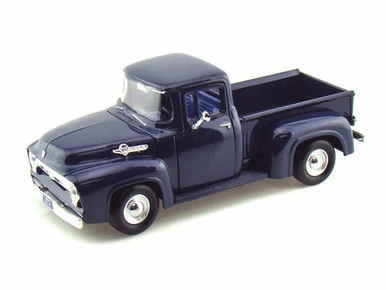 Motor Max 1956 Ford Pick Up Truck, Blue - Motormax 73235 - 1/24 Scale Diecast Model Car