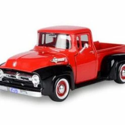 1956 Ford F-100 Pick Up, Red /Black - Showcasts 73235AC/RBK - 1/24 Scale Diecast Model Toy Car