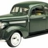 Motor Max 1939 Chevy Coupe, Green - Motormax 73247 -1/24 Scale Diecast Model Toy Car