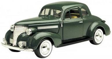 Motor Max 1939 Chevy Coupe, Green - Motormax 73247 -1/24 Scale Diecast Model Toy Car