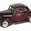 Motor Max 1939 Chevy Coupe, Burgundy - Motormax 73247 -1/24 Scale Diecast Model Toy Car