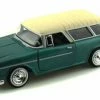 Motor Max 1955 Chevrolet Belair Nomad, Green - Motormax Premium American 73248 - 1/24 Scale Diecast Model Car
