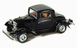 Motor Max 1932 Ford Coupe Classic Oldies Car, Black - Showcasts 73251 - 1/24 Diecast Car (New, But NO BOX)