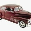 Motor Max 1948 Chevy Aerosedan Fleetline, Red - Motormax Premium American 73266 - 1/24 Scale Diecast Model Car