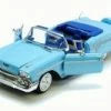 1958 Chevrolet Impala Convertible, Blue - Motor Max 73267L - 1/24 Scale Diecast Model Toy Car