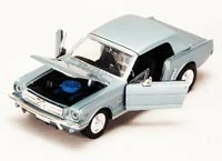 Motor Max 1964 1/2 Ford Mustang, White - Showcasts 73273 - 1/24 Scale Diecast Model Toy Car