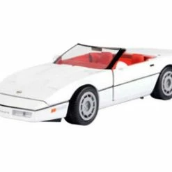 1986 Chevy Corvette Convertible, White - Showcasts 73298AC/W - 1/24 Scale Diecast Model Toy Car