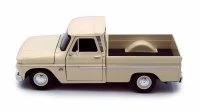 Motor Max 1966 Chevrolet C-10 Fleetside Pick-up, Cream - Motormax 73355 - 1/24 Scale Diecast Model Toy Car