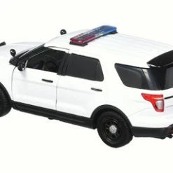 Motor Max 2015 Ford Unmarked Police Interceptor Utility, White - 76959 - 1/24 Scale Diecast Model Toy Car