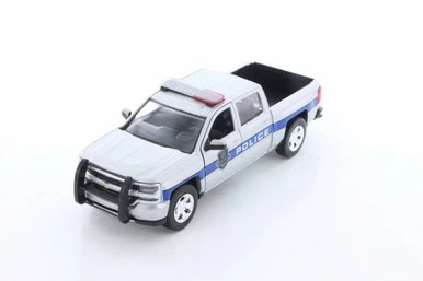 Motor Max 2017 Chevy Silverado, Silver - Motormax 76966D - 1/27 Scale Diecast Model Toy Car