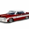 1964 Chevy Impala SS, Burgundy - Motor Max 79021WLBG - 1/24 Scale Diecast Model Toy Car