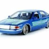 1993 Chevy Caprice Lowrider, Blue - Motor Max 79022WLBU - 1/24 Scale Diecast Model Toy Car