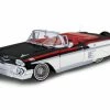 1958 Chevy Impala Convertible, Black/White - Motor Max 79025WLWK - 1/24 Scale Diecast Car
