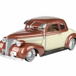 1939 Chevy Coupe Lowrider, Brown /Cream - Motor Max 79028WLBE - 1/24 Scale Diecast Car
