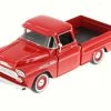 Motor Max 1958 Chevrolet Apache Fleetside Pick-up, Red - Showcasts 79311 - 1/24 Scale Diecast Model Toy Car