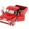 1958 Chevy Apache Fleetside Pickup Truck, Red - Motor Max 79311AC/R - 1/24 Scale Diecast Car