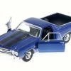 1970 Chevy El Camino SS 396, Blue - Motor Max 79347AC/BU - 1/24 Scale Diecast Model Toy Car