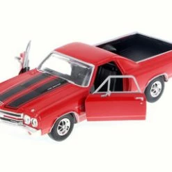 1970 Chevy El Camino, Red - Motor Max 79347 - 1/24 Scale Diecast Model Toy Car