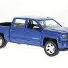2017 Chevy Silverado 1500 LT Z71 Crew Cab Truck, Blue - Motor Max 79348BU - 1/27 Scale Diecast Car