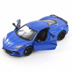 2020 Chevy Corvette C8 Stingray, Blue - Showcasts 79360/16D - 1/24 Scale Diecast Model Toy Car