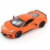 2020 Chevy Corvette C8 Stingray, Orange - Showcasts 79360/16D - 1/24 Scale Diecast Model Toy Car
