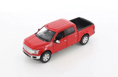 2019 Ford F-150 Lariat Crew Cab Pickup Truck, Red - Showcasts 79363/16D - 1/27 Scale Diecast Car