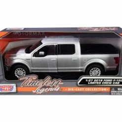 2019 Ford F-150 Limited Crew Cab Pickup Truck, Silver - Motor Max 79364SV - 1/27 Scale Diecast Car