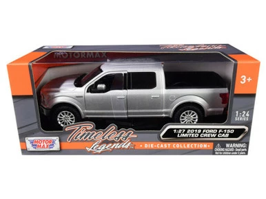 2019 Ford F-150 Limited Crew Cab Pickup Truck, Silver - Motor Max 79364SV - 1/27 Scale Diecast Car