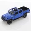 2021 Jeep Gladiator Overland (Open Top), Blue - Motor Max 79365/2D - 1/27 Scale Diecast Car