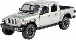 2021 Jeep Gladiator Overland (Hard Top), Silver - Motor Max 79365/2D - 1/27 Scale Diecast Car