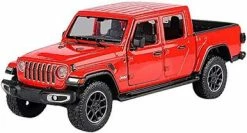 2021 Jeep Gladiator Overland (Hard Top), Red - Motor Max 79365R - 1/27 Scale Diecast Model Toy Car