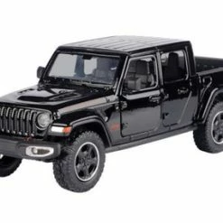 2021 Jeep Gladiator Rubicon (Hard Top), Black - Motor Max 79368BK - 1/27 Scale Diecast Model Toy Car