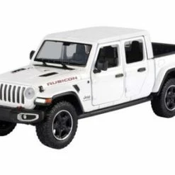 2021 Jeep Gladiator Rubicon (Hard Top), White - Motor Max 79368WT - 1/27 Scale Diecast Model Toy Car