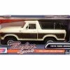 1978 Ford Bronco Ranger XLT W/Spare Tire, Cream/Brown - Motor Max 79371 - 1/24 Scale Diecast Car