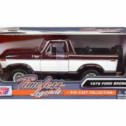 1978 Ford Bronco Ranger XLT W/Spare Tire, Brown - Motor Max 79372 - 1/24 Scale Diecast Car