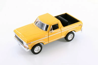 1978 Ford Bronco Custom, Yellow - Motor Max 79374WYL - 1/24 Scale Diecast Model Toy Car